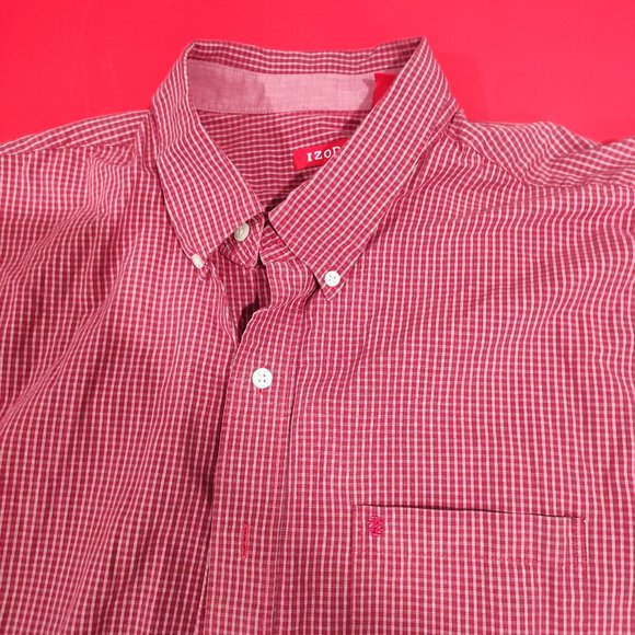 Izod short sleeve button up shirt men's size XXL - Picture 3 of 4